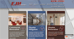 Desktop Screenshot of ejhconstruction.com